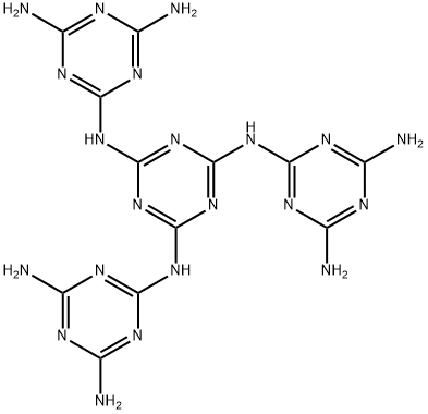 N2,N2',N2''-(1,3,5-triazine-2,4,6-triyl)tris(1,3,5-triazine-2,4,6-triamine) Struktur