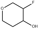 3-fluorooxan-4-ol Struktur