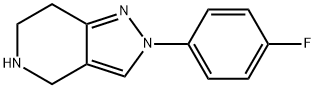 2-(4-氟-苯基)-4,5,6,7-四氢-2H-吡唑并[4,3-C〕吡啶, 1485111-64-5, 结构式