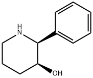(2S,3S)-2-phenylpiperidin-3-ol Struktur