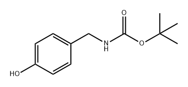 tert-butyl 4-hydroxybenzylcarbamate Struktur