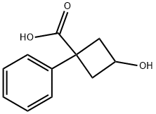 3-羟基-1-苯基环丁烷羧酸, 1499418-57-3, 结构式