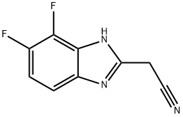 2-(氰基甲基)-4,5-二氟苯并咪唑 结构式