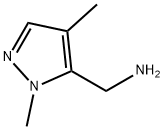 1,4-二甲基-1H-吡唑-5-甲胺 结构式