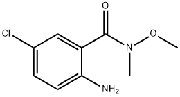 2-アミノ-5-クロロ-N-メトキシ-N-メチルベンズアミド 化学構造式