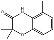 2,2,5-trimethyl-3,4-dihydro-2H-1,4-benzoxazin-3-one Structure