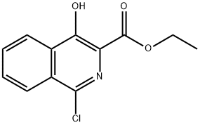 1-氯-4-羟基异喹啉-3-羧酸乙酯, 150968-03-9, 结构式