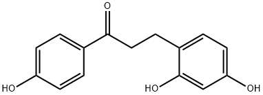 2,4,4'-Trihydroxydihydrochalcone Structure