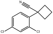 1-(2,4-二氯苯基)环丁烷甲腈, 151157-59-4, 结构式