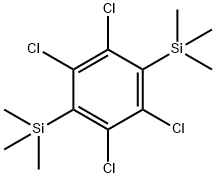(2,3,5,6-TETRACHLORO-1,4-PHENYLENE)BIS(TRIMETHYLSILANE) Struktur