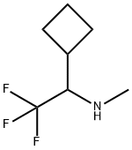 (1-Cyclobutyl-2,2,2-Trifluoroethyl)(Methyl)Amine Struktur