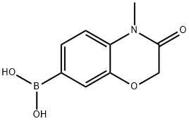 4-Methyl-3-oxo-3,4-dihydro-2H-benzo[b][1,4]oxazine-7-boronic Acid 化学構造式