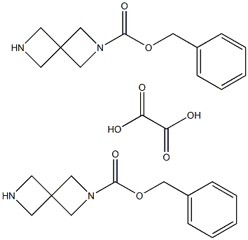 bis(benzyl 2,6-diazaspiro[3.3]heptane-2-carboxylate);Benzyl 2,6-diazaspiro[3.3]heptane-2-carboxylate oxalate(2:1) Structure