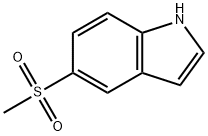 5-(methylsulfonyl)-1H-indole, 152879-73-7, 结构式