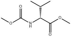 D-Valine, N-(methoxycarbonyl)-, methyl ester Structure