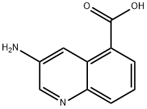 3-aminoquinoline-5-carboxylic acid Structure