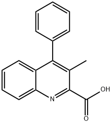 3-Methyl-4-phenylquinoline-2-carboxylic acid Struktur