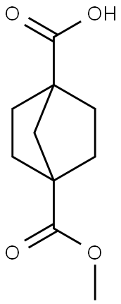 4-(甲氧基羰基)双环[2.2.1]庚烷-1-甲酸 结构式