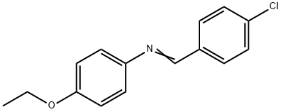 N-(4-CHLOROBENZYLIDENE)-P-PHENETIDINE Structure