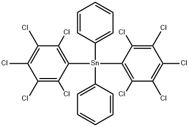 BIS(PENTACHLOROPHENYL)DIPHENYLTIN, 15527-39-6, 结构式