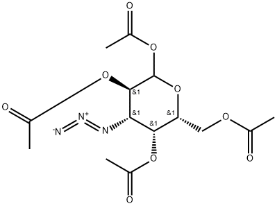 3-Azido-3-deoxy-D-galactopyranose 1,2,4,6-tetraacetate Structure