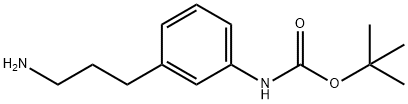 tert-butyl 3-(3-aminopropyl)phenylcarbamate Structure
