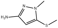 1-Methyl-5-(Methylthio)-1H-Pyrazol-3-Amine Struktur