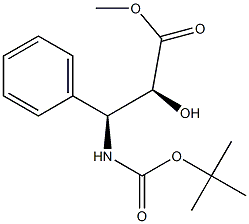 (2S,3S)-methyl 3-(tert-butoxycarbonylamino)-2-hydroxy-3-phenylpropanoate Structure