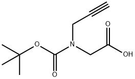 N-Boc-N-2-propyn-1-yl-glycine 结构式