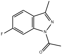 1-(6-Fluoro-3-methyl-1H-indazol-1-yl)ethanone 结构式