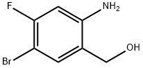 (2-氨基-5-溴-4-氟苯基)甲醇 结构式