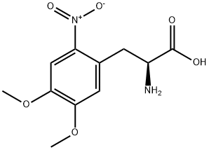 2-硝基-4,5-二甲氧基-DL-苯丙氨酸, 160342-61-0, 结构式