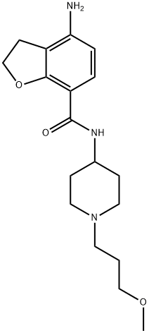 4-amino-N-(1-(3-methoxypropyl)piperidin-4-yl)-2,3-dihydrobenzofuran-7-carboxamide Structure
