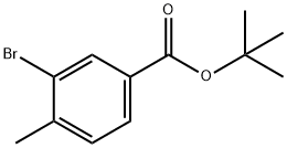 tert-butyl 3-bromo-4-methylbenzoate 化学構造式