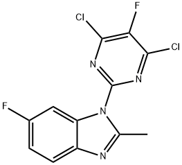 1-(4,6-dichloro-5-fluoropyrimidin-2-yl)-6-fluoro-2-methyl-1H-benzo[d]imidazole|1-(4,6-二氯-5-氟嘧啶-2-基)-6-氟-2-甲基-1H-苯并[D]咪唑