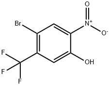 4-Bromo-2-nitro-5-trifluoromethyl-phenol Struktur