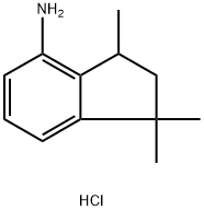 1,1,3-Trimethyl-indan-4-ylamine hydrochloride 结构式