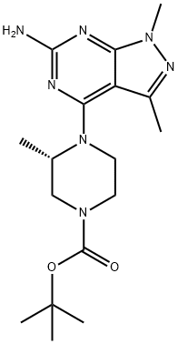 1616415-40-7 (S)-叔丁基4-(6-氨基-1,3-二甲基-1H-吡唑并[3,4-D]嘧啶-4-基)-3-甲基哌嗪-1-甲酸叔丁酯