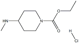4-(甲氨基)哌啶-1-甲酸乙酯盐酸盐, 161858-53-3, 结构式