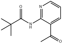 N-(3-acetyl-2-pyridinyl)-2,2-dimethylPropanamide Struktur