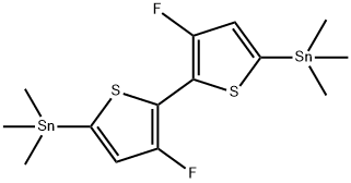 (3,3'-二氟-[2,2'-联噻吩]-5,5'-二基)双三甲基锡,1619967-09-7,结构式