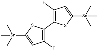 (3,3'-Difluoro-[2,2'-bithiophene]-5,5'-diyl)bis(trimethylstannane) Structure