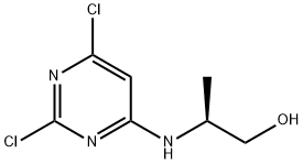 (S)-2-((2,6-dichloropyrimidin-4-yl)amino)propan-1-ol 结构式