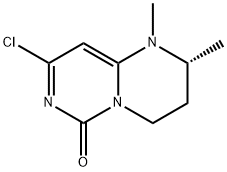 (R)-8-chloro-1,2-dimethyl-3,4-dihydro-1H-pyrimido[1,6-a]pyrimidin-6(2H)-one Struktur