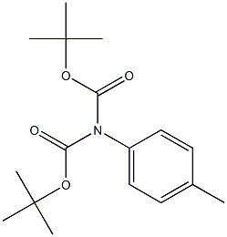 N,N-DIBOC-4-METHYLANILINE, 1623005-34-4, 结构式
