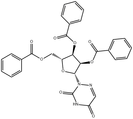 2',3',5'-Tri-O-benzoyl-6-azauridine Struktur