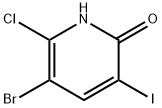 2(1H)-Pyridinone,5-bromo-6-chloro-3-iodo- 结构式