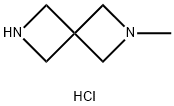 2-Methyl-2,6-diaza-spiro[3.3]heptane dihydrochloride Structure