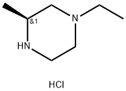 (S)-1-乙基-3-甲基哌嗪二盐酸盐 结构式