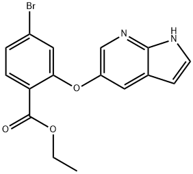 Ethyl2-((1H-pyrrolo[2,3-b]pyridin-5-yl)oxy)-4-fluorobenzoate|2-((1H-吡咯并[2,3-B]吡啶-5-基)氧基)-4-溴苯甲酸乙酯